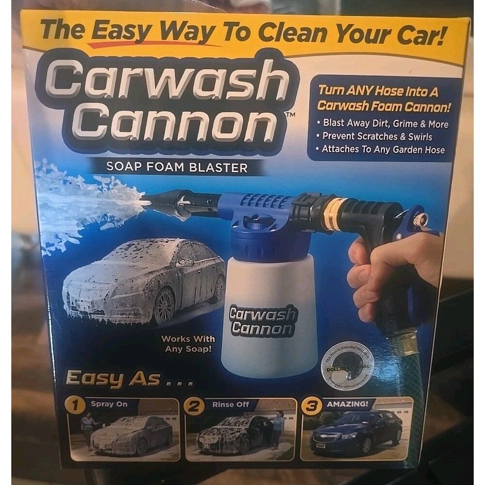 Carwash Cannon Nozzle Spray Car Wash Gun Cannon Soap Foam Dirt Dust Blaster